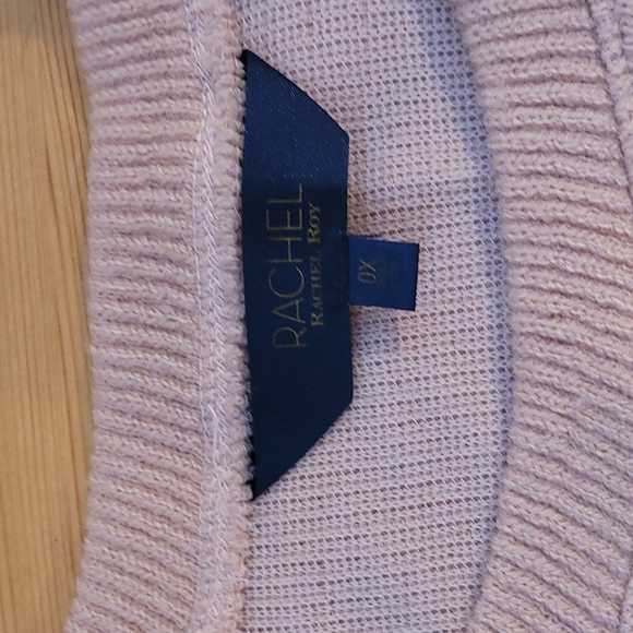 RACHEL Rachel Roy pink long sweater zipper detail - Picture 3 of 6